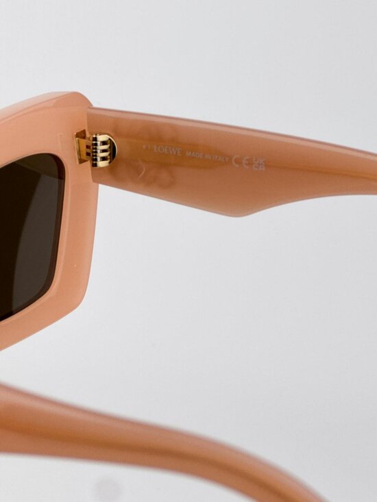 Loewe Women Sunglasses – Nude Pink/Brown Cat Eye Frame (LW40145F 72E)